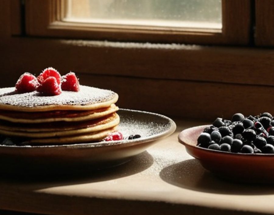 Glutenfreie Pfannkuchen aus ZauberMehl mit frischen Beeren